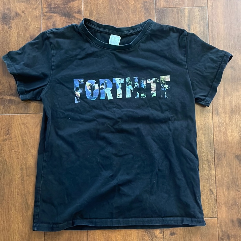 Boys black Fortnite tee shirt